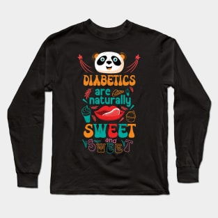 diabetic panda Long Sleeve T-Shirt